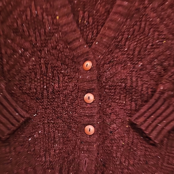 Women's Burgundy Sweater - Picture 5 of 8